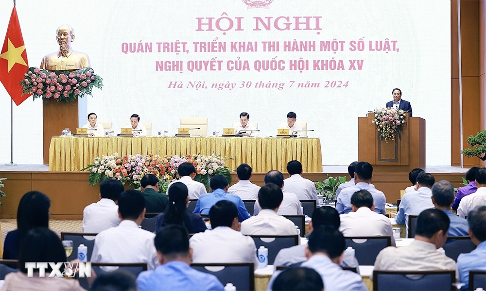 Hội nghị trực tuyến toàn quốc triển khai thực thi các Luật, Nghị quyết Quốc hội