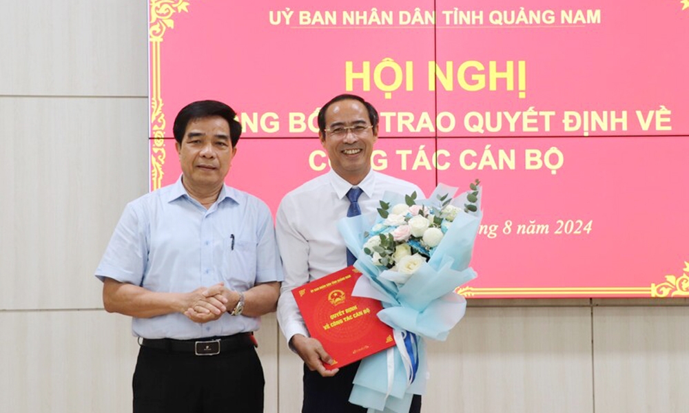 Ông Nguyễn Thanh Tâm giữ chức Giám đốc Sở Xây dựng Quảng Nam